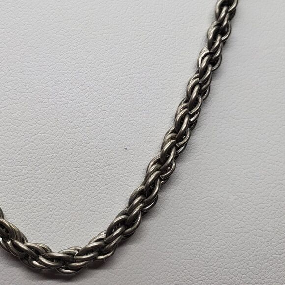 Vintage Silver Chain Necklace - Picture 2 of 3
